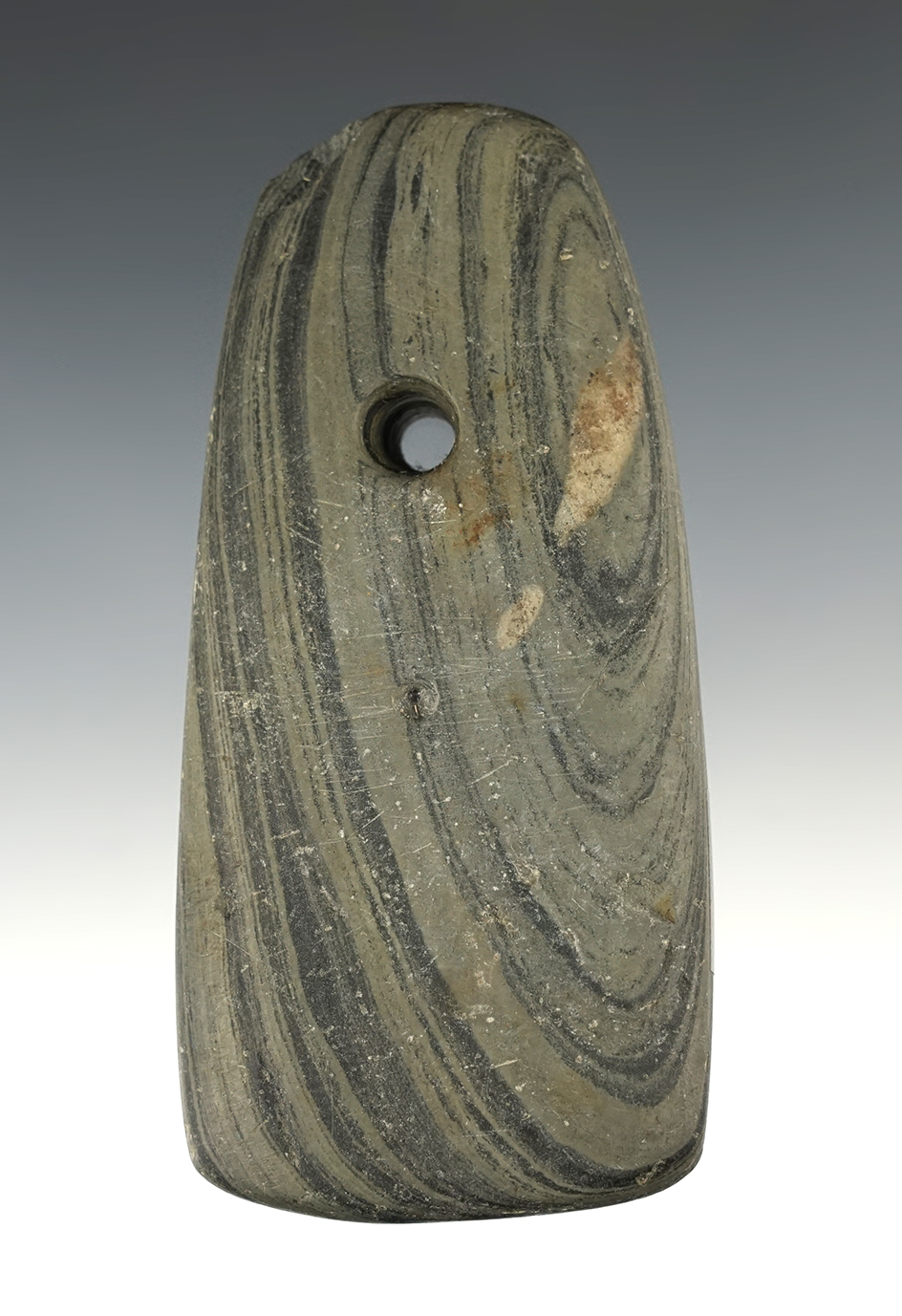 4 1/4" Trapezoidal Pendant. Ex. Prof. Earl R. Honeywell. Found in Indiana.