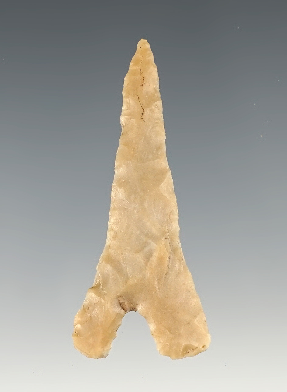 Nice 2 1/8"Montell Drill found in South Texas. Ex. Bill Arnold. Comes with a Rogers COA.