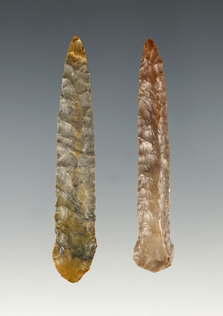 Pair of nice Drills found in Benton Co., Washington. The largest is 2 1/4".