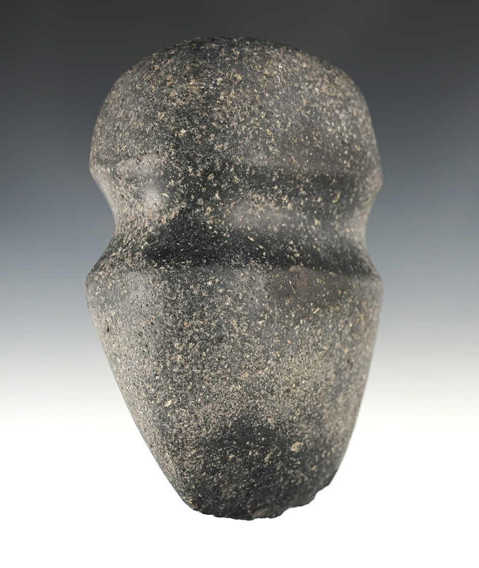 4 3/4" long 3/4" Grooved Axe found in New Mexico. Some dings but great overall polish.