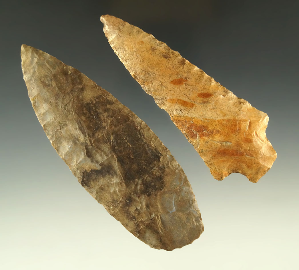 Nice pair of Tennessee Knives, largest is 4", both are good condition.