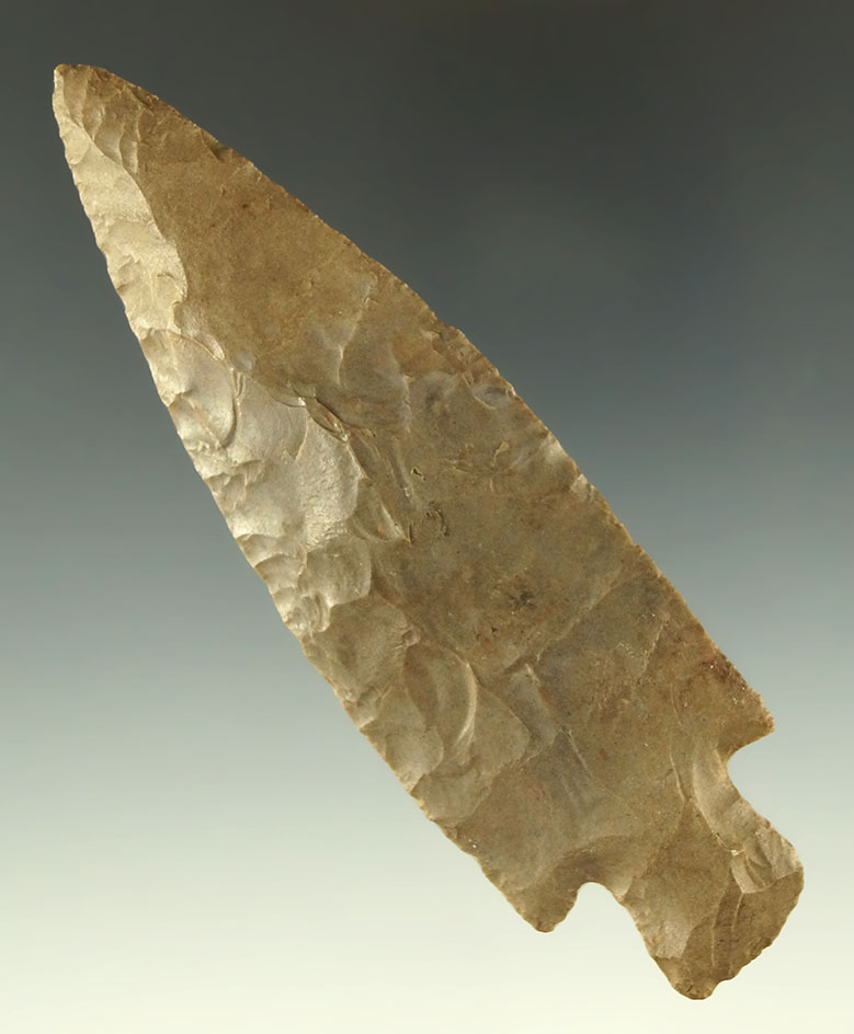 4 7/16" Flint Creek found in South Central Tennessee in very nice condition.  Rogers COA.