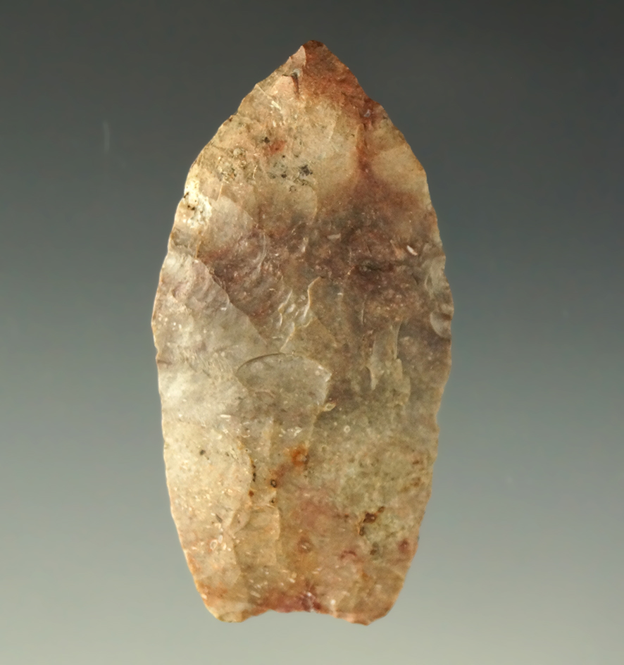 2 1/16" Agate Basin found in Richland Center Wisconsin by Richard Fish. Ex. Jeb Taylor.