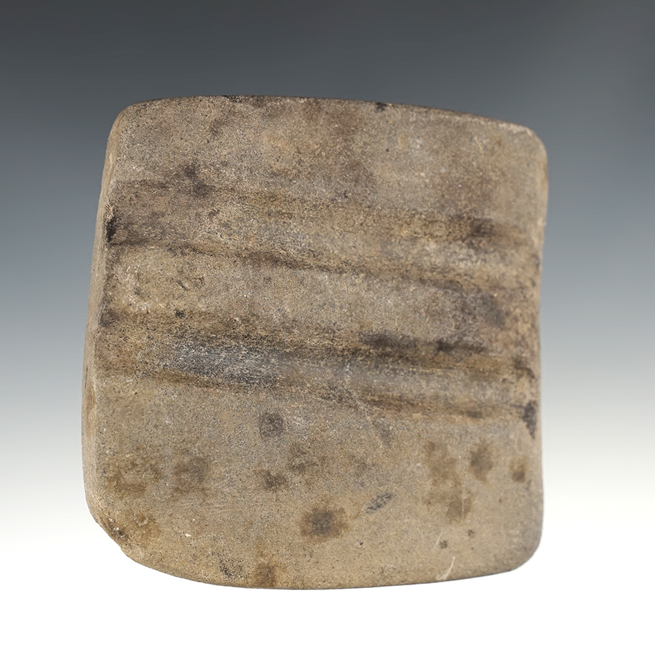 3 1/8" Double Groove Arrow Shaft Polishing Stone found in New Mexico.