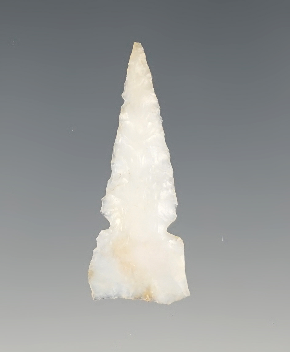 Well made 1 7/16" Notched Triangle Arrow Point in great condition. Found in New Mexico.