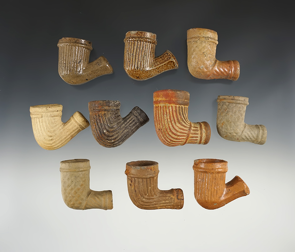 Set of 10 old Trade Pipes in excellent condition.