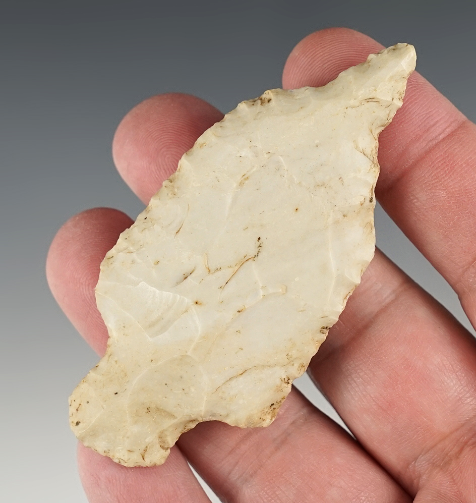 3 1/8" Etley Drill pictured in Hothem's "Artifacts of the Midwest 3" on page 131. Ex. Mitch Lewis.