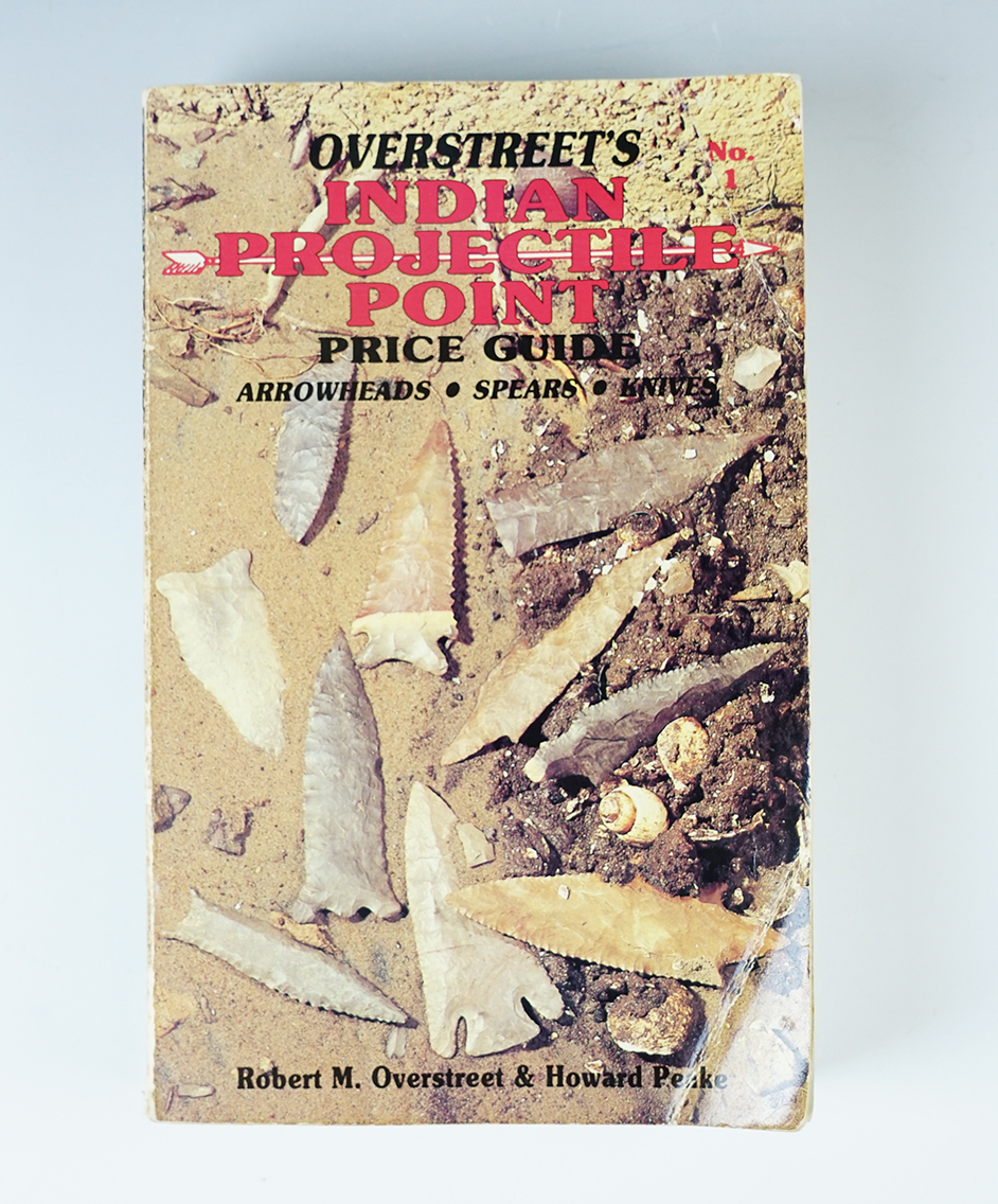 Softcover Book: " Overstreet's Indian Projectile Point Guide" 1989, 1st edition. In fair condition.