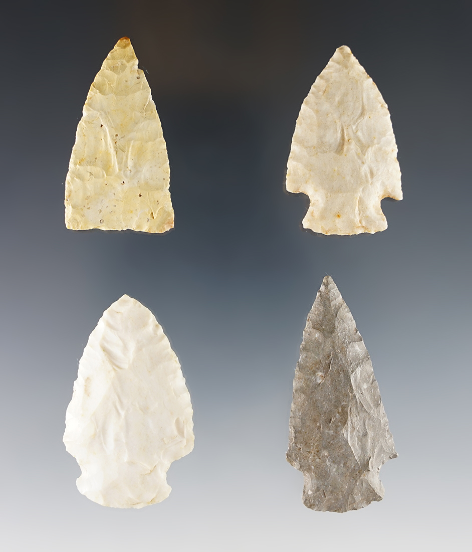 Set of 4 nice Colorado Points in excellent condition. The largest is 2 1/8"