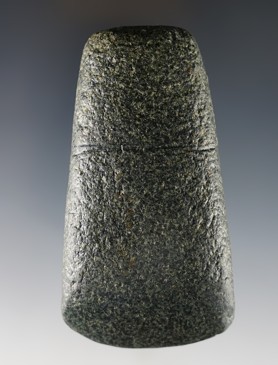 3 3/4" Hardstone Ohio Celt in excellent condition. Ex. Perry Snider, Garry Mumaw collections. 