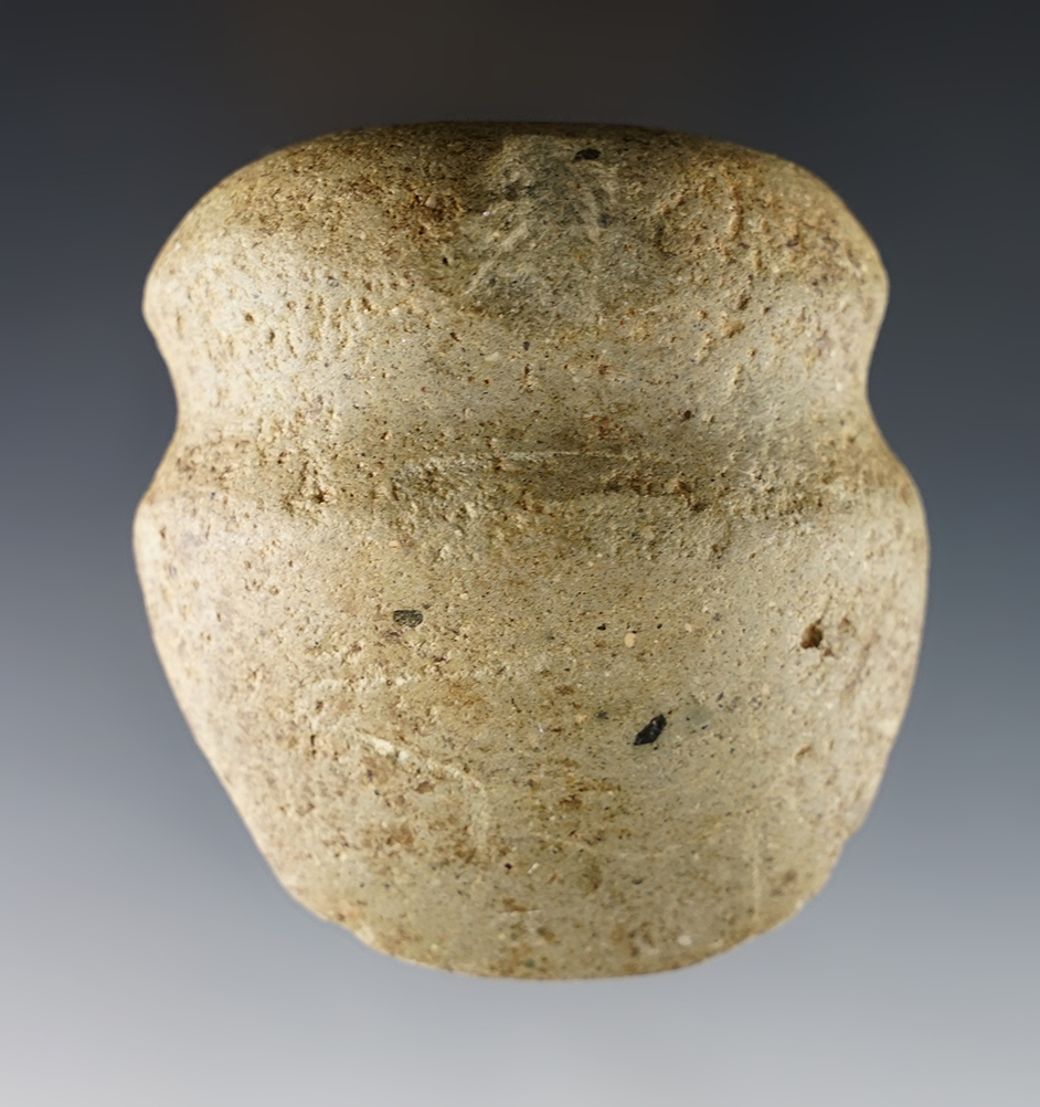 Nicely made 2 11/16" long Full groove Axe in great condition. Found in Posey Co., Indiana.