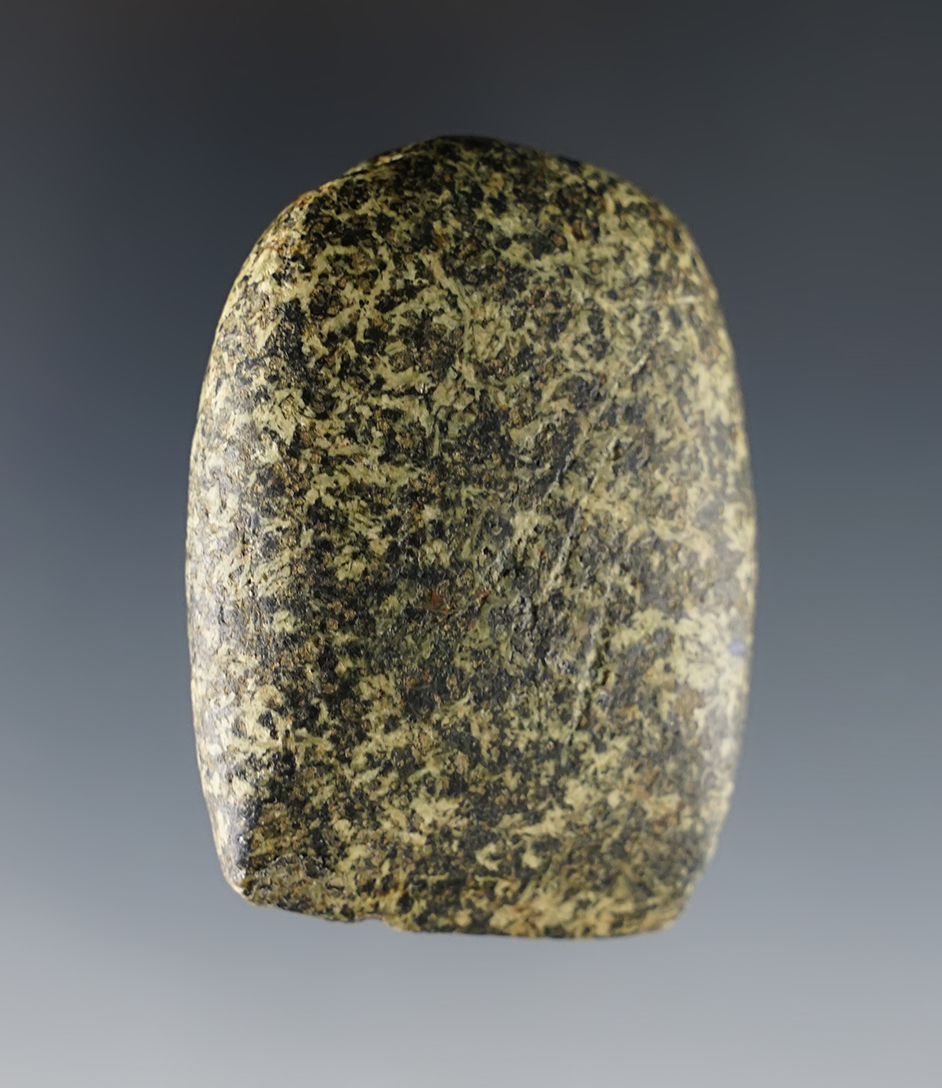 Fine 2 1/8" Hardstone Celt with excellent form and overall polish. Found in Butler Co., Ohio.