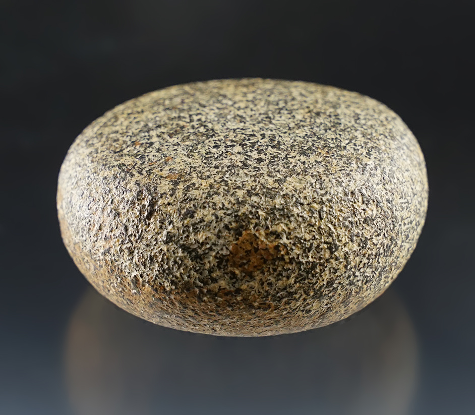 2 1/2" Hardstone Discoidal that is well made and nicely patinated. Found in Schuyler Co., Illinois. 