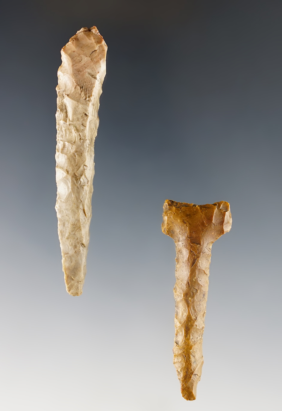 Pair of Colorado Drills that are well patinated. The largest is 2 3/4".