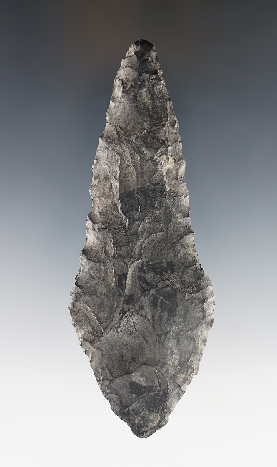 4 3/8" Archaic Contracting-Base Knife found by Fred Heimbigner, Washington. Stermer COA. 