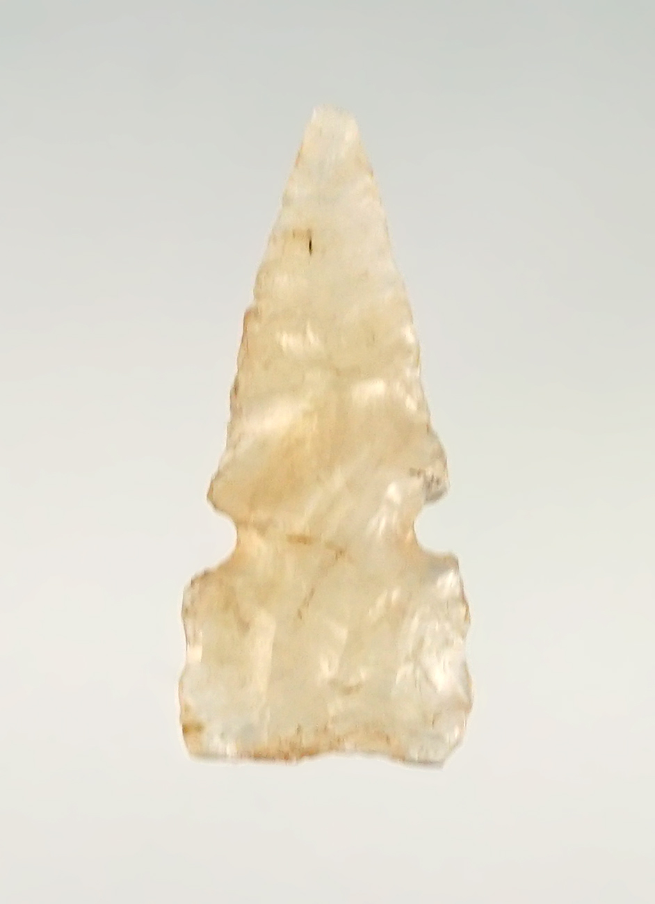 13/16" Triangular Side Notched Dart point found in Colorado.