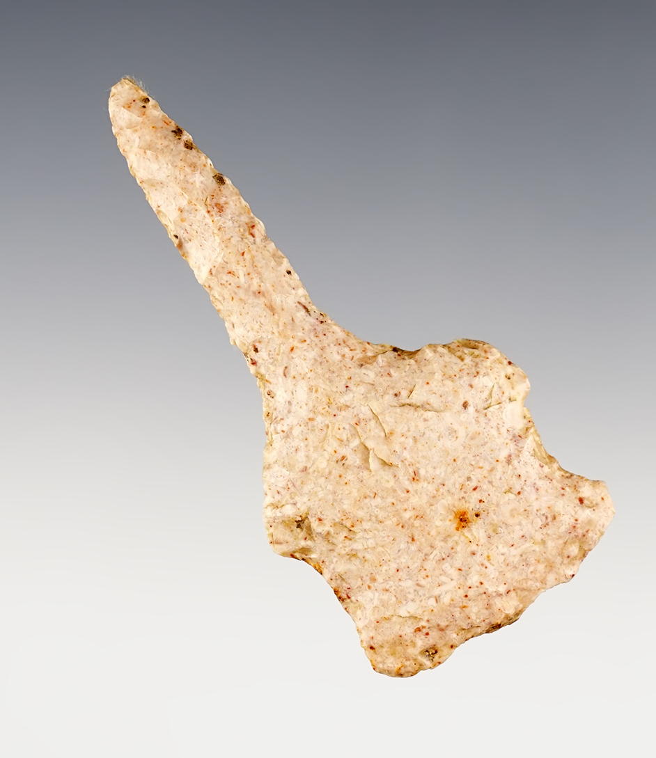 Nicely styled 3 3/16" Drill found in Hardin Co., Ohio.