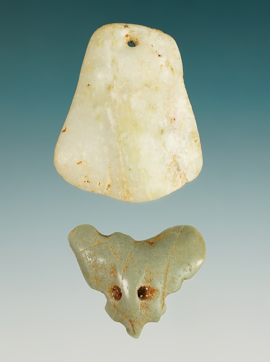 Pair of nicely made Pendants found in Costa Rica. The largest is 1 5/8".