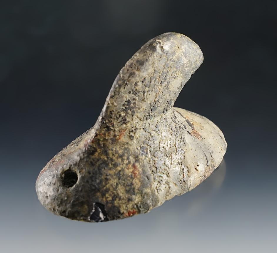 2 15/16" Bust Birdstone with restoration. Ex. Dr. Gordon Meuser collection. Dickey COA.