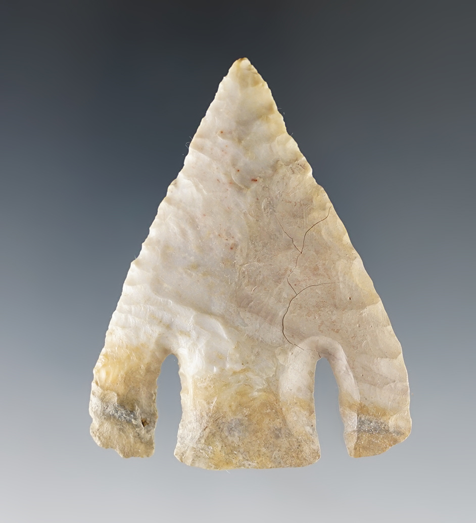 2 1/2" Calf Creek - Oklahoma. Restoration filler by Dennis Bushey. Ex. Stevens. Rogers COA.