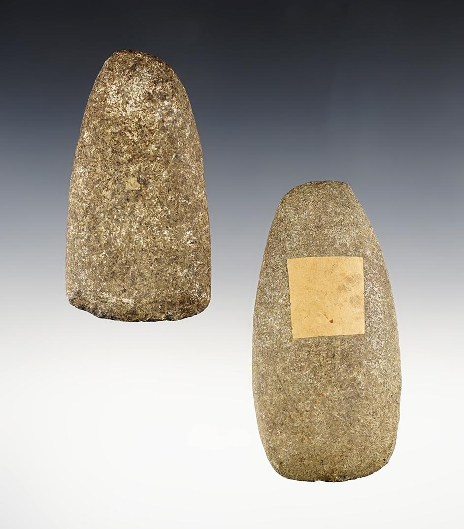 Pair of Adzes in excellent condition. Found close to Schuyler Lake, Otsego Co., New York. 