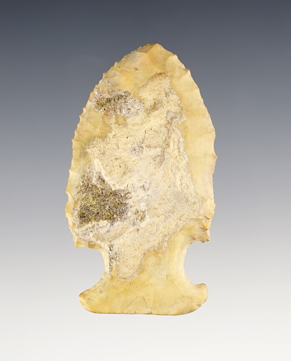 2 11/16" Uniface Edgefield Scraper found in Suwanee Co., Florida. Comes with a Dickey COA.