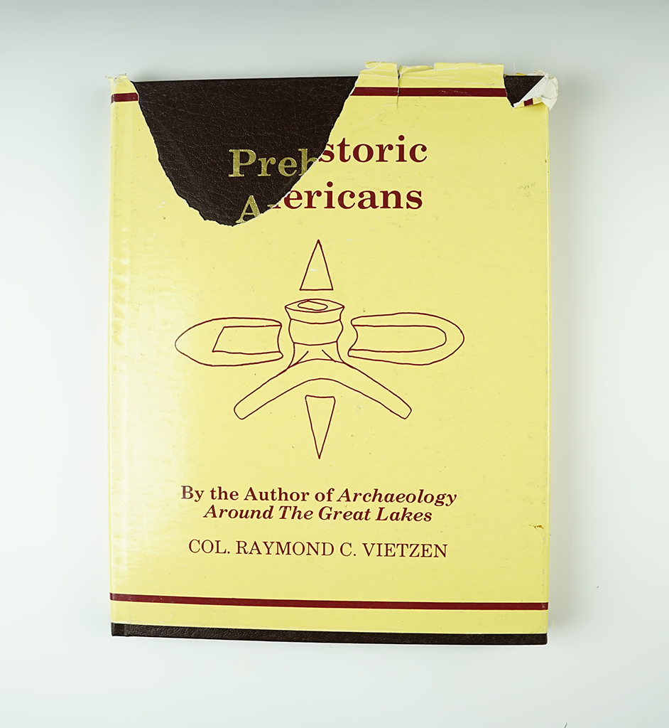 Hardcover Book: "Prehistoric American" by Raymond Vietzen. Dust Jacket is ripped.