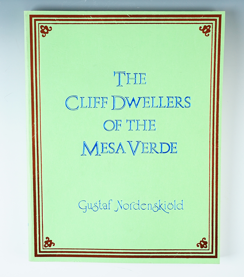 Softcover Book: "The Cliff Dwellers of the Mesa Verde "by Gustaf Nordenskiold, 1st printing.