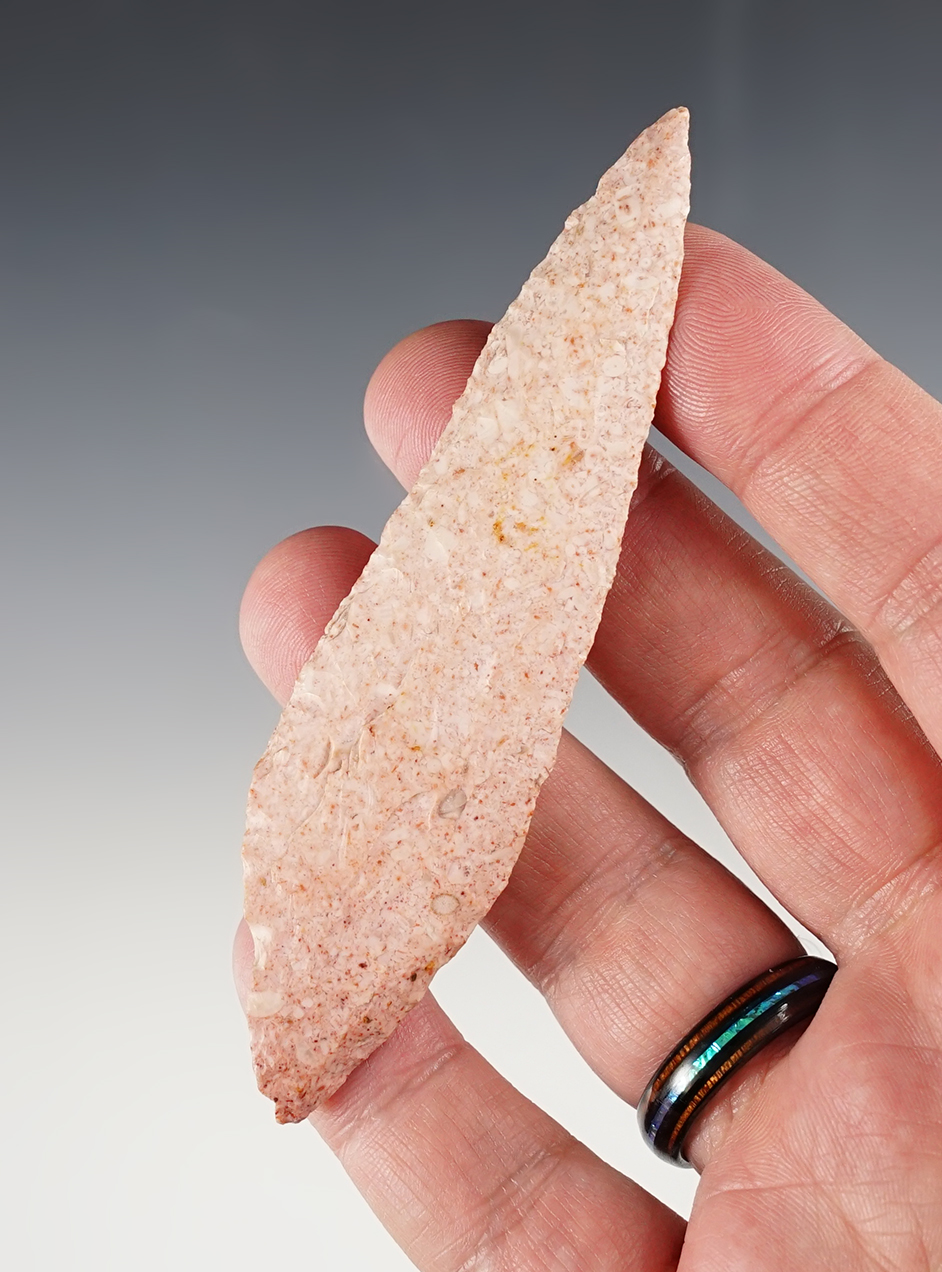 Colorful and well made 4 1/8" Harahey Knife - Bates Co., Missouri. Ex. Gary Noel. Dickey COA.