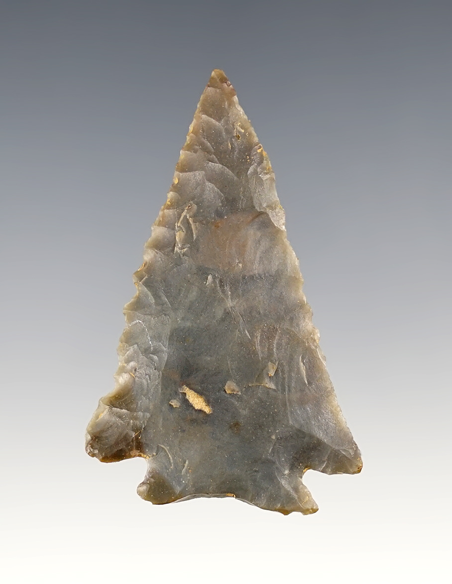 2 3/16" Decatur Fracture-Base found in Taylor Co., Kentucky. Made from beautiful Sonora Flint.
