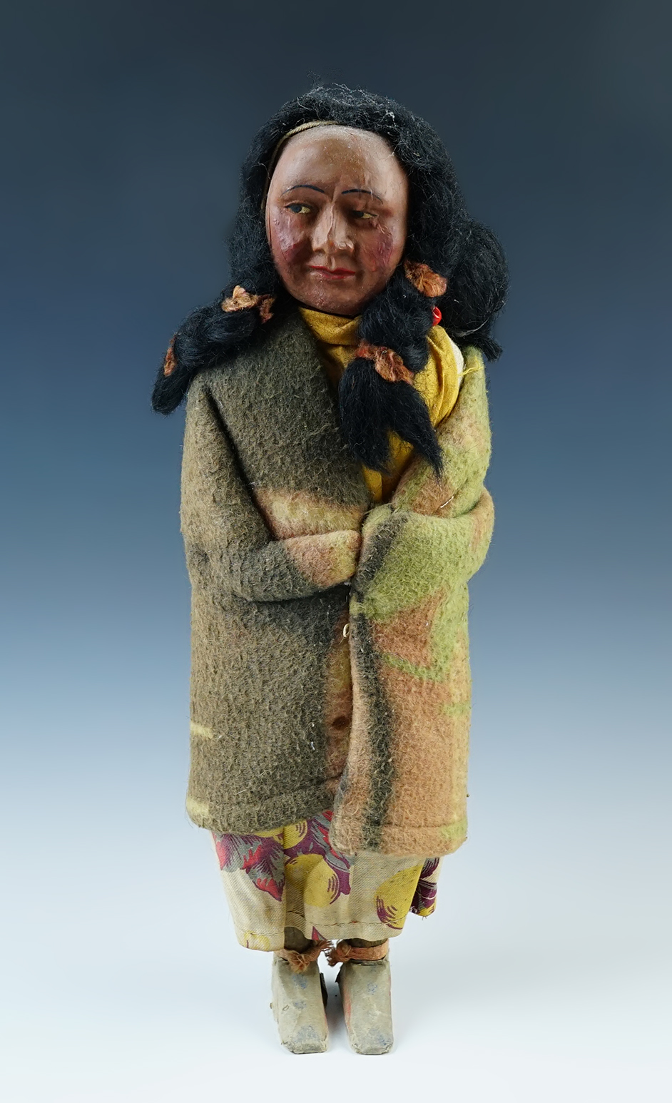 13 1/4" vintage Indian doll in excellent condition.