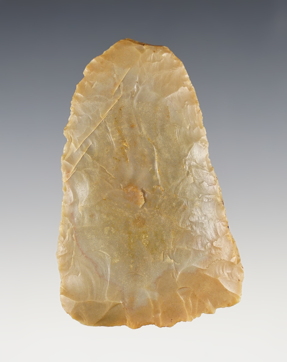 3 1/8" Kentucky Knife made from high-grade Carter Cave Flint. Ex. Wehrle collection.