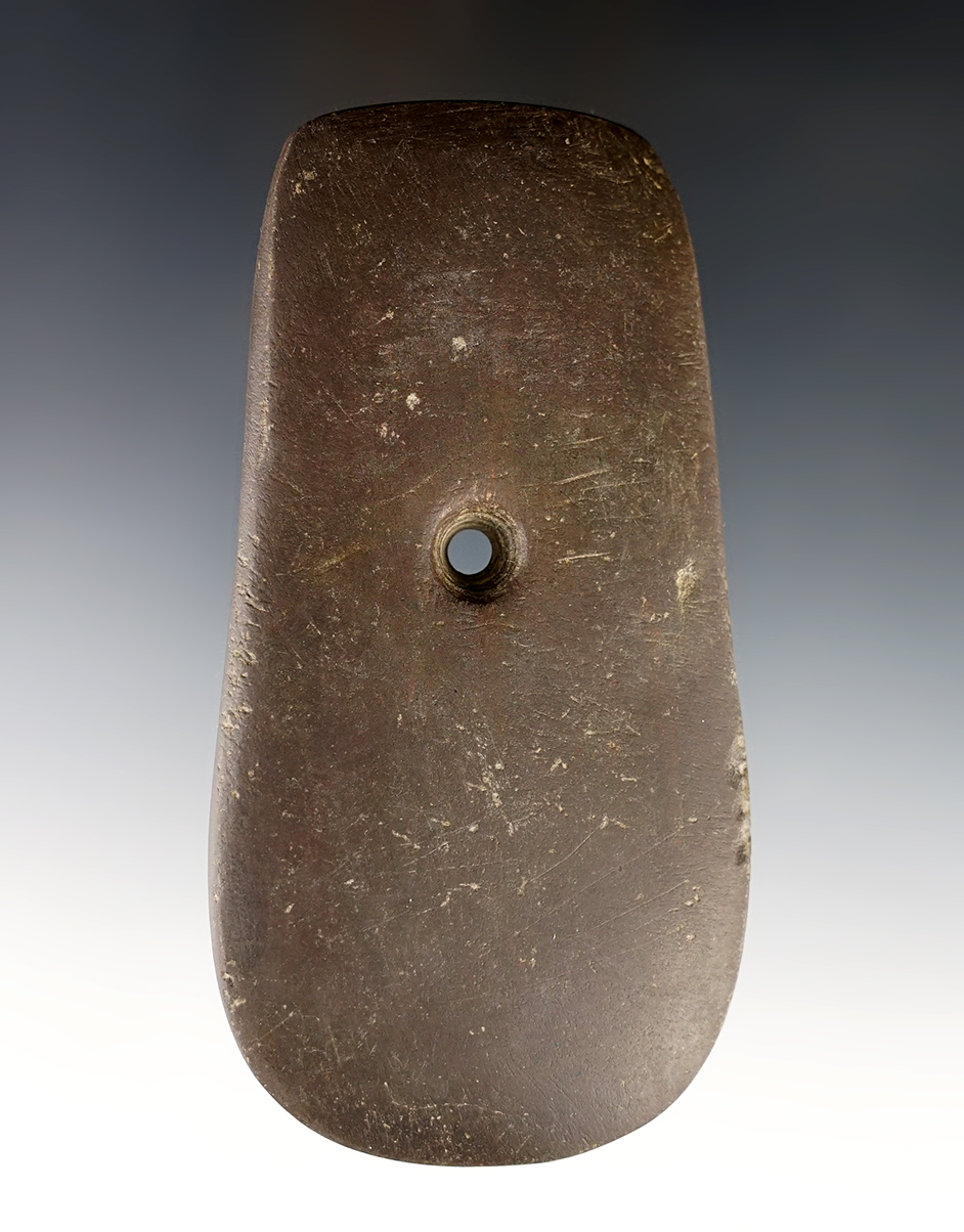 4 5/8" keyhole pendant recovered in Knox County Ohio. Ex. David L Root collection #4093S.