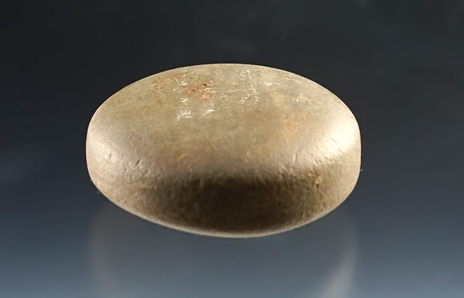 2" highly polished Discoidal found close to the Tennessee River. Fine relic.