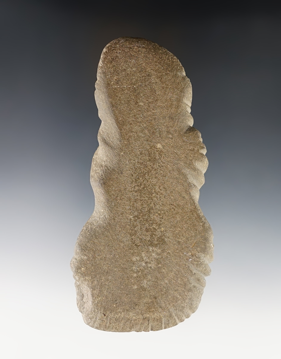 5 1/8" Utilitarian sharpening stone. Recovered at Schuyler Lake, New York.