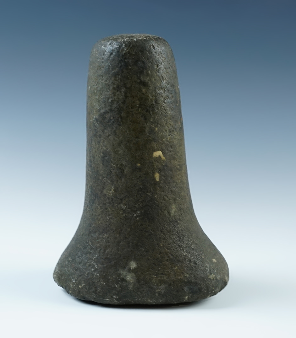 5 3/8" Ohio Bell Pestle made from patinated Hardstone.
