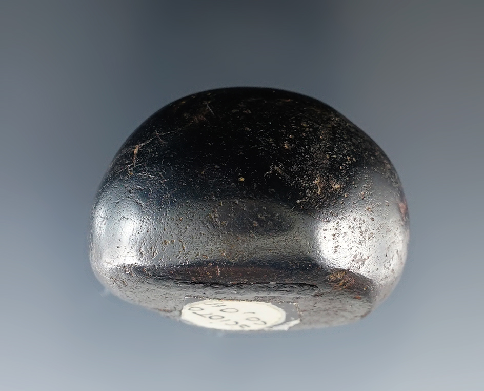 1 5/8" Cone made from Hematite. Found in Scioto Co., Ohio. Ex. Dr. Stanley Copeland Collection.