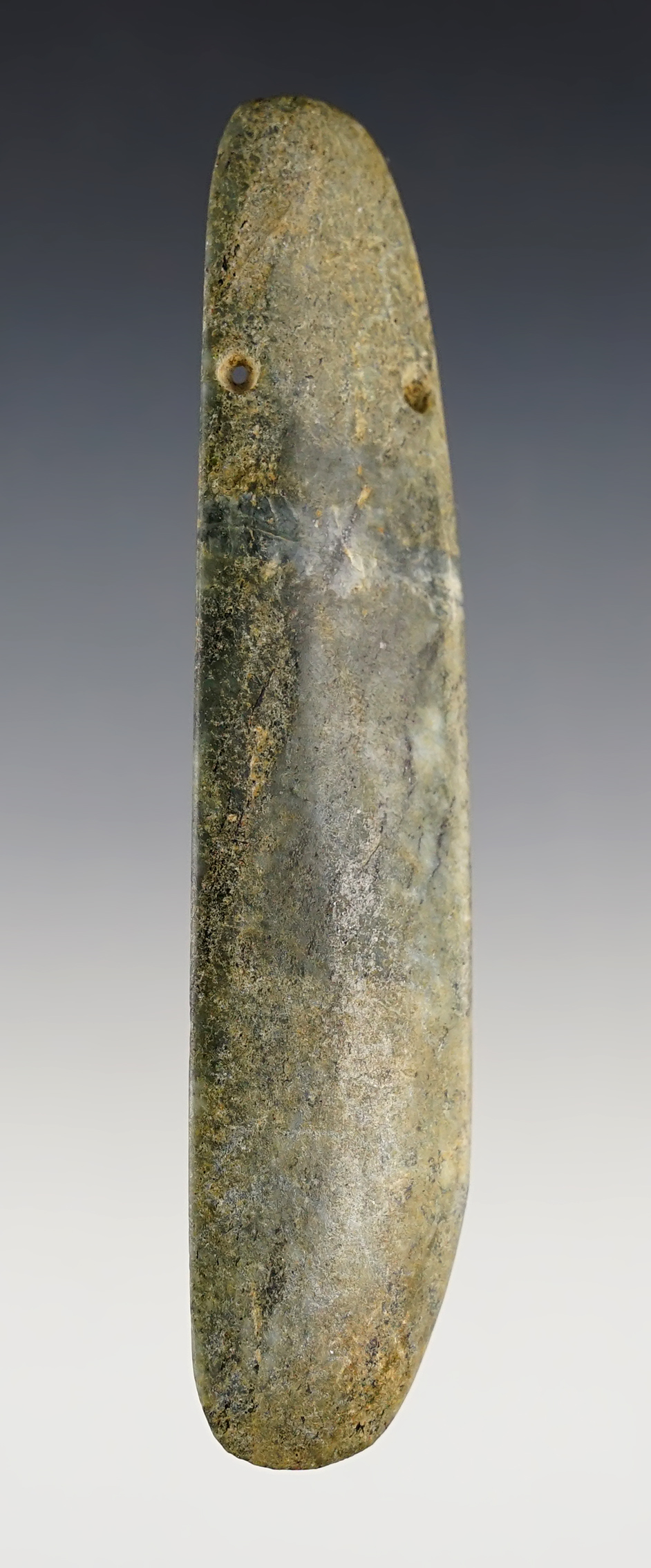 4 3/8"  Heirloom celt-form pendant, Guanacaste Province, Nicoya Region, Costa Rica