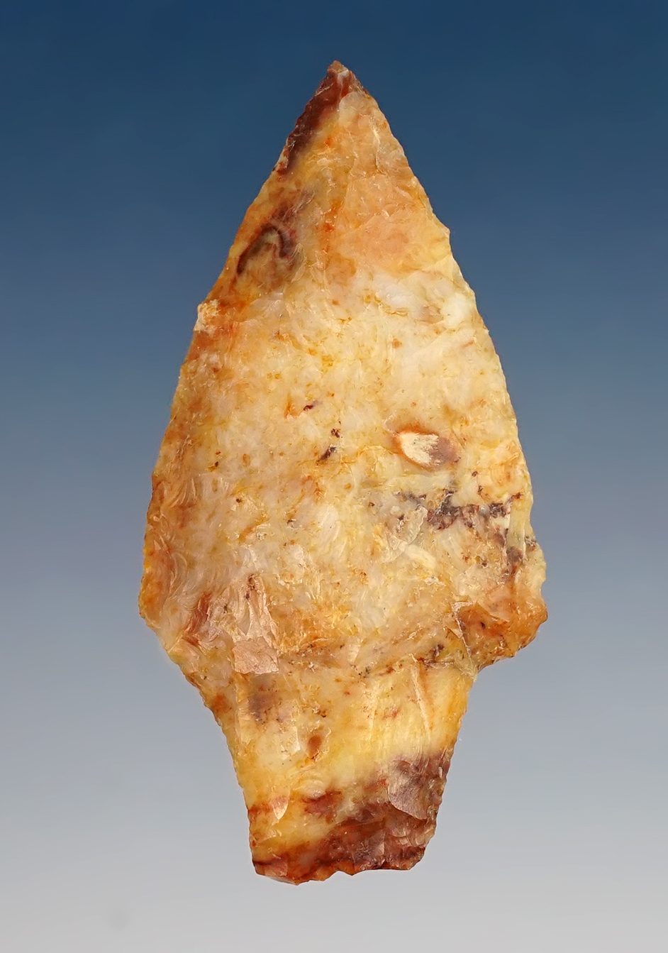 Excellent style, flaking and symmetry on this 2" Gatecliff found by Norma Berg - Washington.