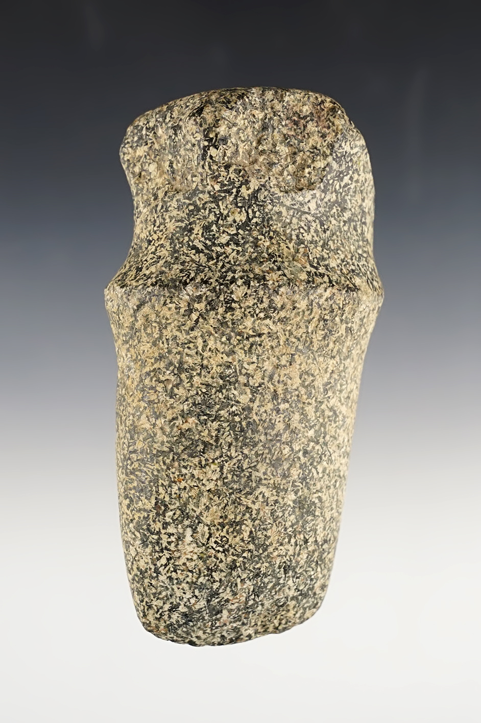 4 5/8" long 3/4 Groove Axe made from nicely colored Granite. Ohio/Indiana area.