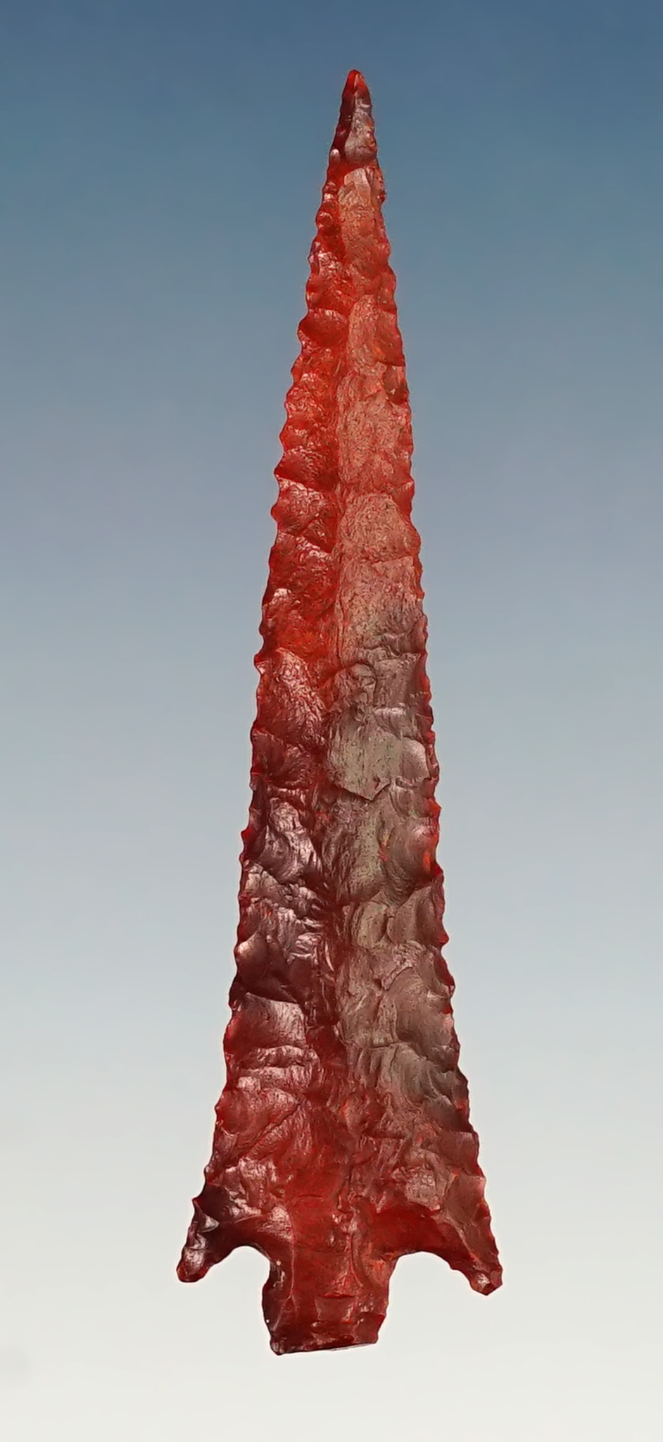 Truly exceptional 1 13/16" Wallula made from beautiful dark red material. Stermer COA.