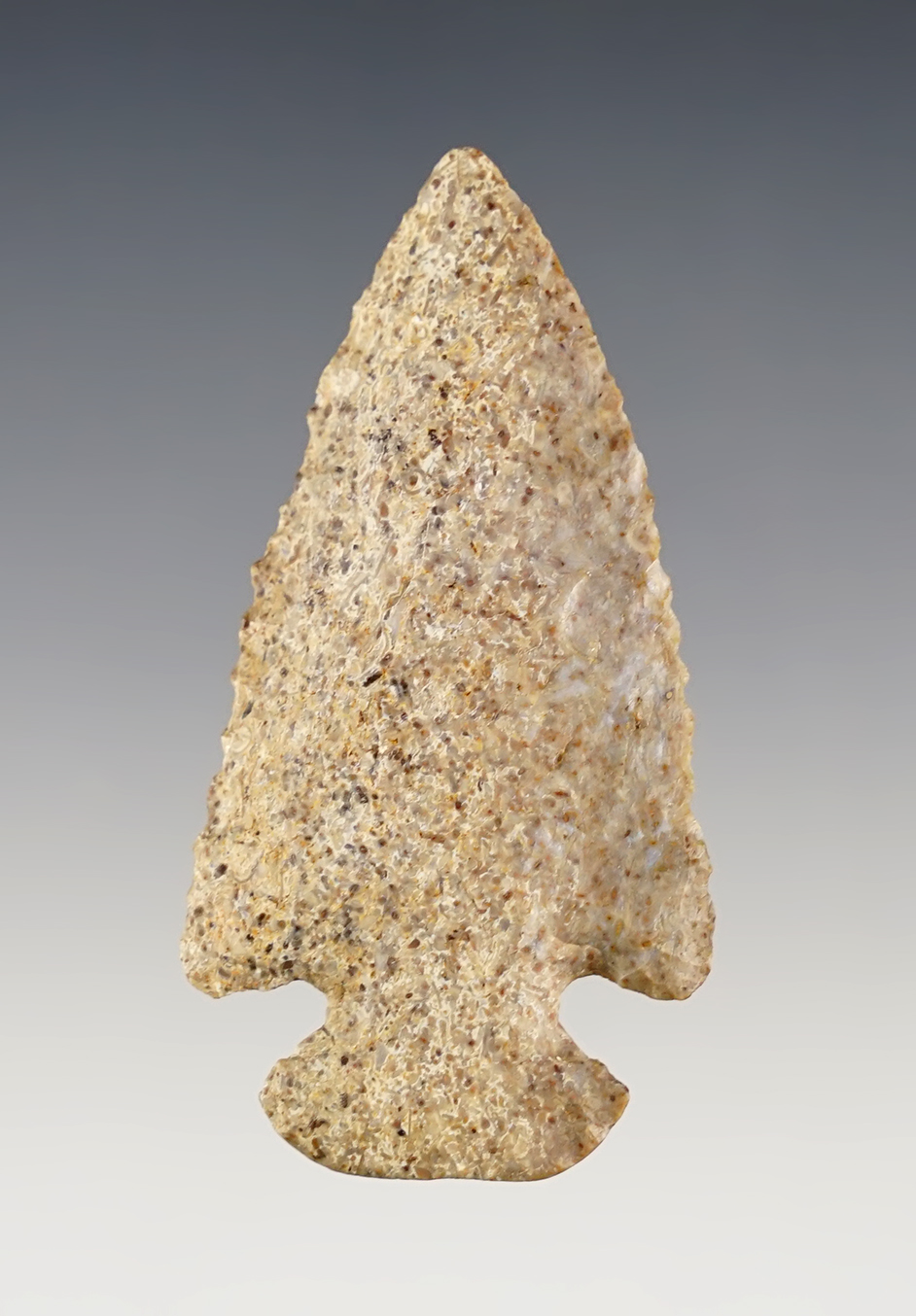 Well crafted 2 1/2" Dovetail found in Rush Co., Indiana. Small but fine.