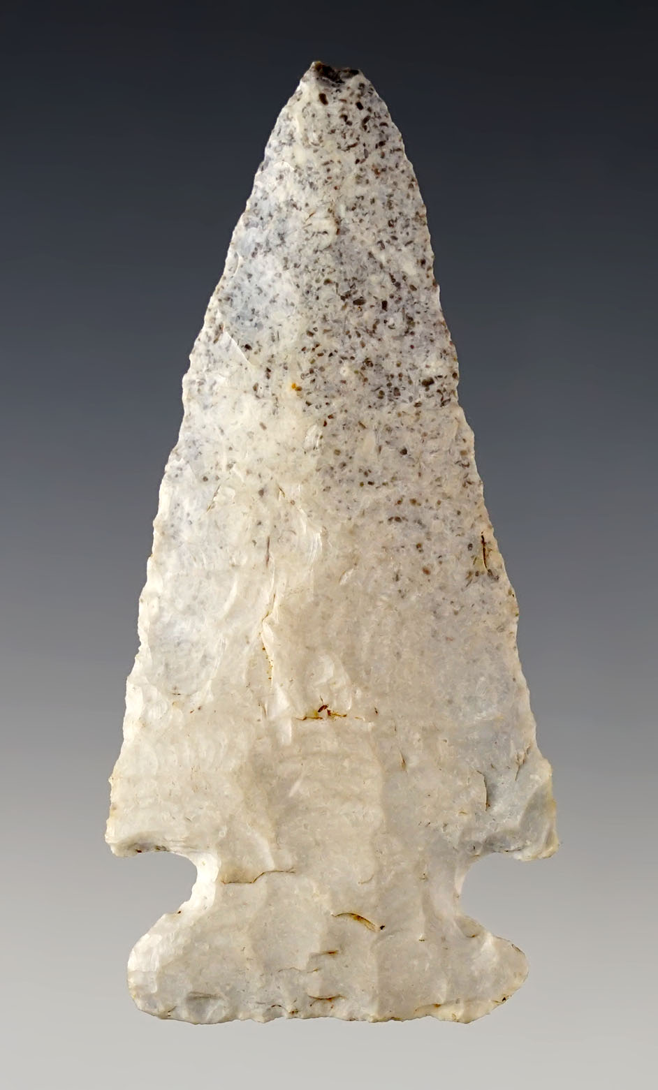 3 1/8" well styled Cornernotch Knife found in Indiana. 