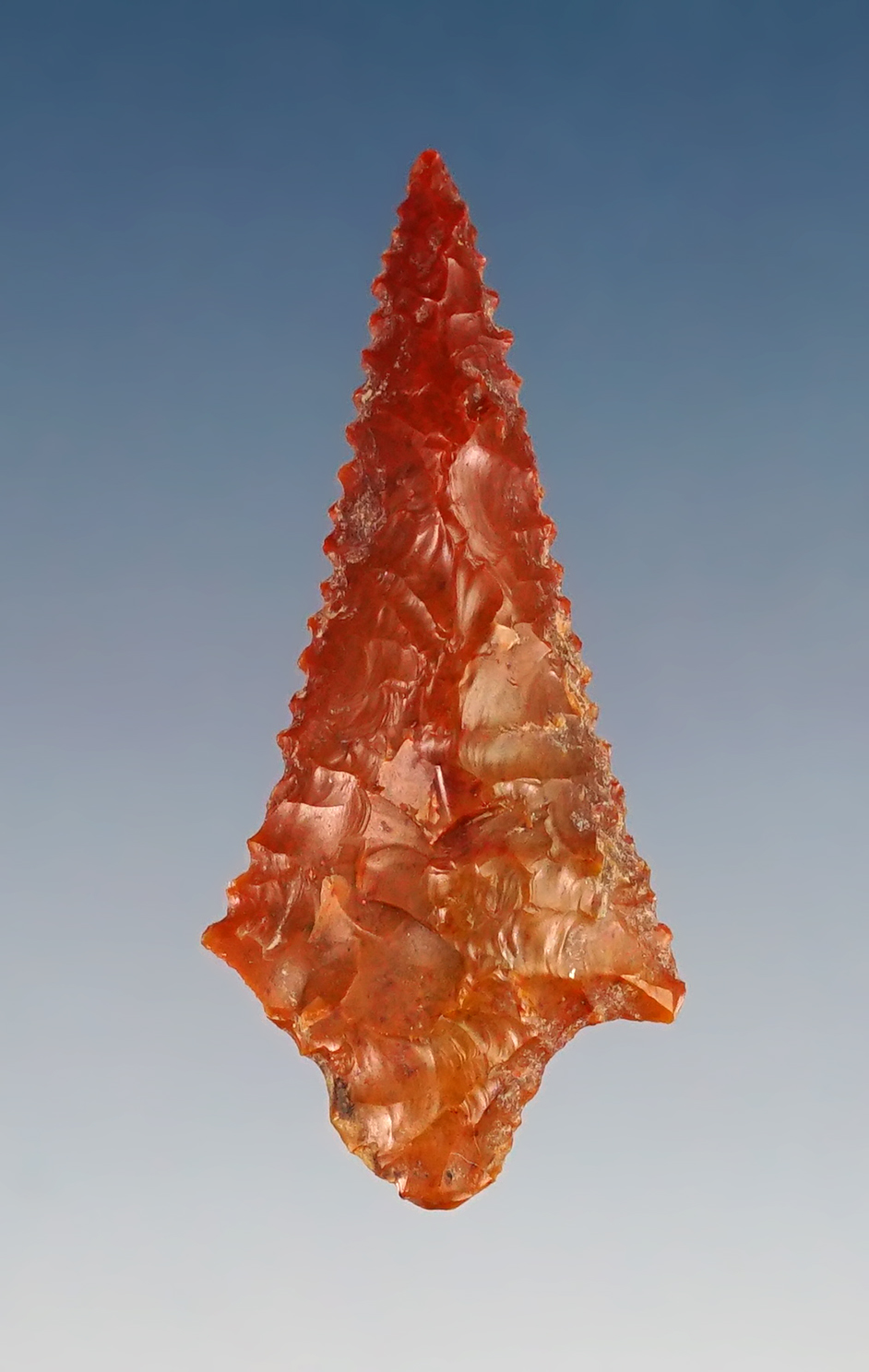 1 7/16" Rabbit Island - Jasper - fine micro-serrations. Found in the 1950's by Norma Berg. 