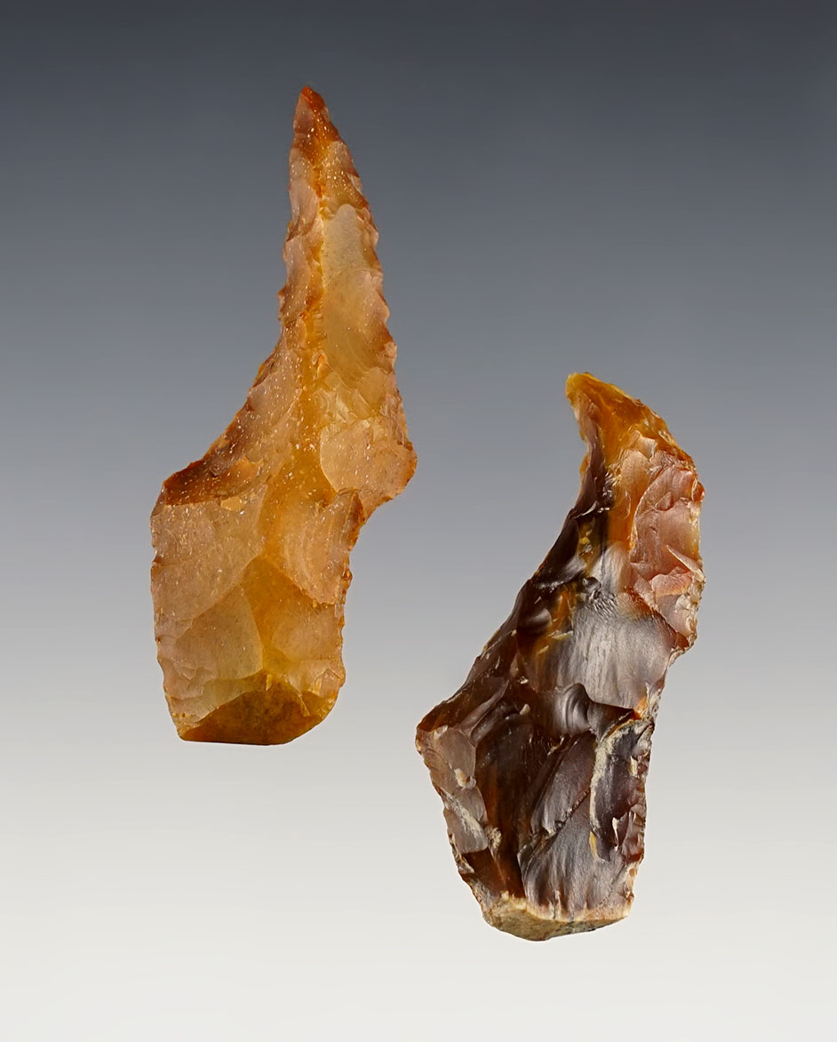 Pair of Shaft Scrapers made from quality material. Largest is 2 3/8". Found by Norma Berg