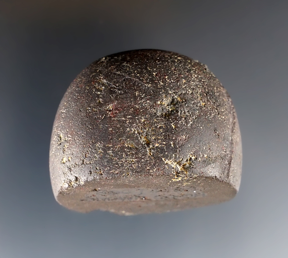 1 9/16" Cone made from brown Hematite. Found in Brown Co., Ohio. Ex. Charles Atkinson Collection. 