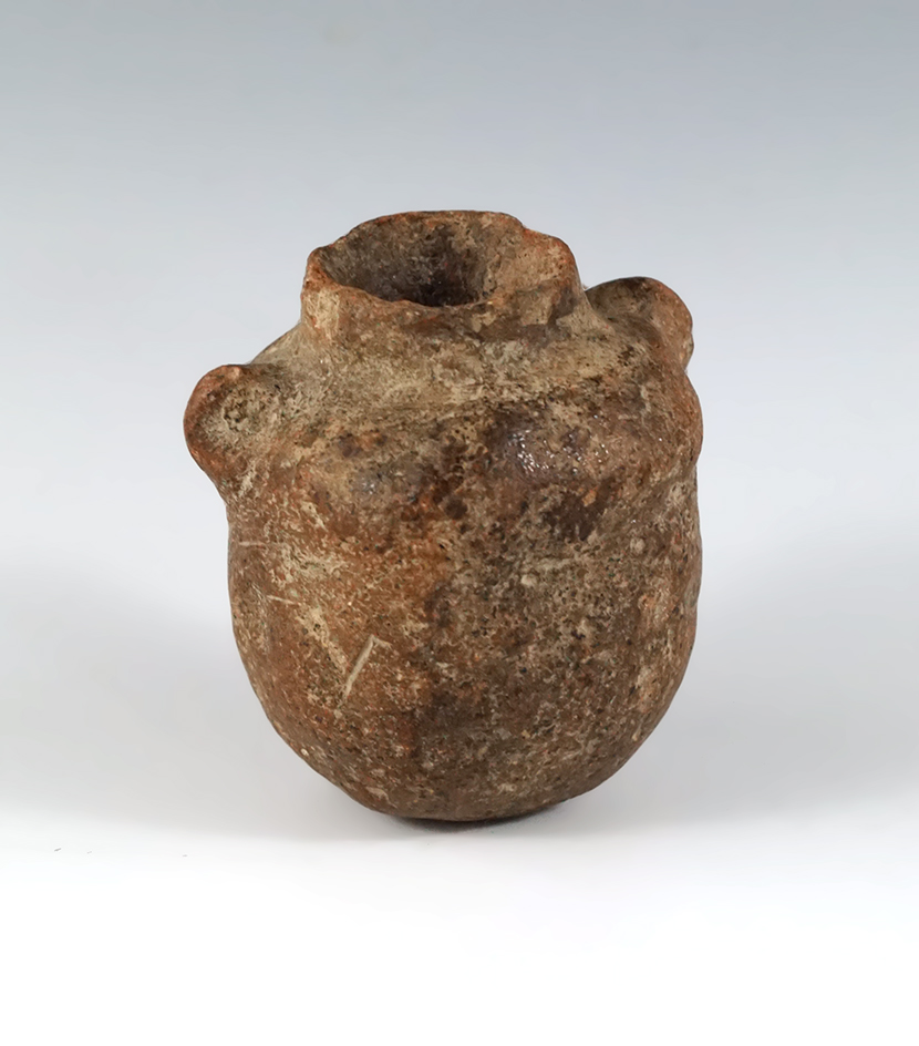 Miniature 2 3/8" Hopewell Seed Jar found in the vicinity of the Serpent Mound,  Adams Co., Ohio.
