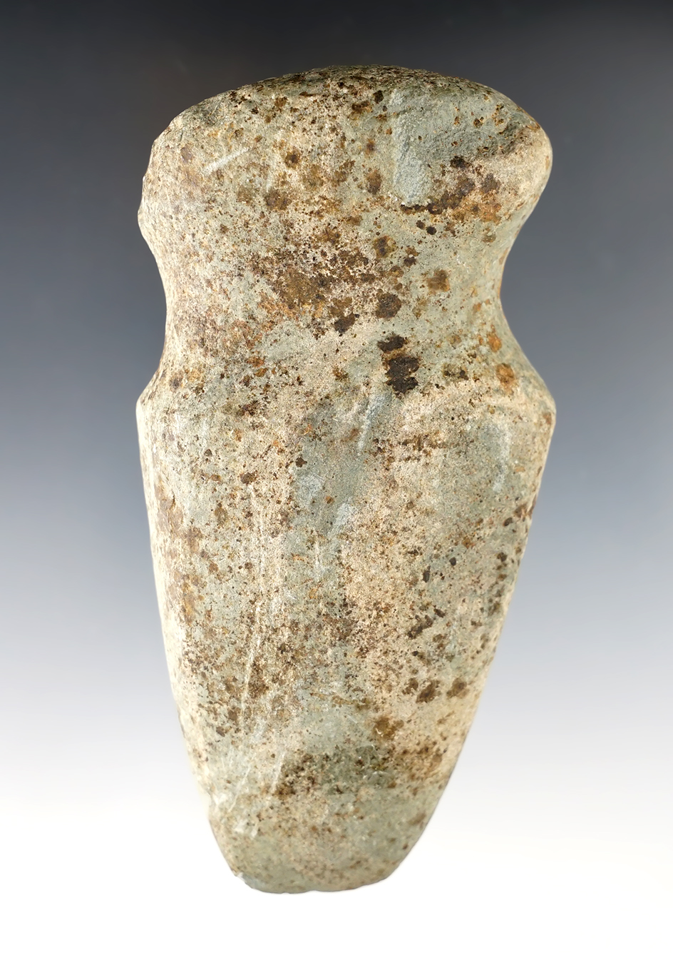 Well made 5 1/4" long Full Groove Axe found in Jackson Twp., Darke Co., Ohio. Ex. D. Cox.