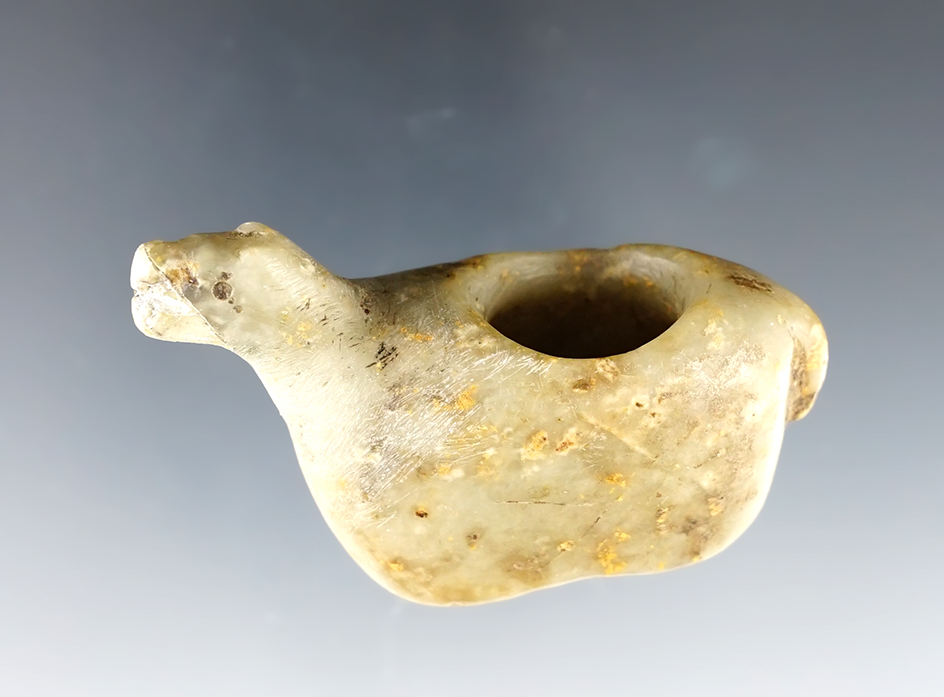 2 1/4" long miniature llama Canopa - Peru. The chin area on the face is not broken or restored. 