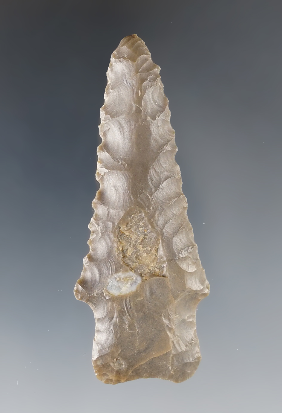 2 3/4" Heavy Duty made from Hornstone recovered in Kentucky.